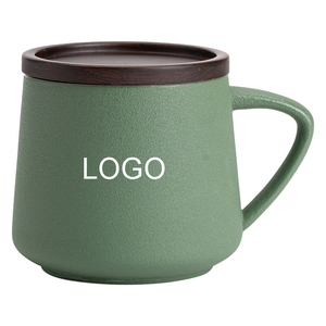 Laser Engraving Porcelain Tea Cup Wood Cover Ceramic Coffee Mug Custom logo Printed - Product Image 6
