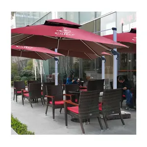 Grand restaurant parapluie commercial jardin extérieur parasol parasol patio parasol avec tissu amovible