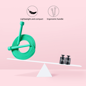 <span class=keywords><strong>Corde</strong></span> <span class=keywords><strong>à</strong></span> <span class=keywords><strong>sauter</strong></span> de vitesse en PVC de haute qualité personnalisable <span class=keywords><strong>corde</strong></span> en plastique de fitness d'entraînement anti-usure durable avec taille universelle - Product Image 5