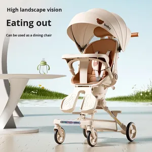 <span class=keywords><strong>Passeggino</strong></span> pieghevole leggero reclinabile ad alta vista comodo <span class=keywords><strong>passeggino</strong></span> per passeggiate per bambini - Product Image 5