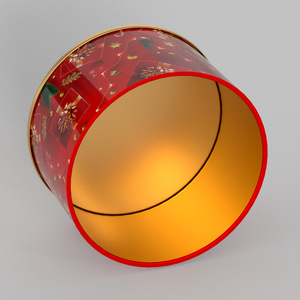 Hộp thiếc Giáng sinh trống bán buôn 7.5*H4.5cm, hộp thiếc tròn bằng kim loại đựng kẹo, bánh quy, sô cô la làm quà tặng Giáng sinh - Product Image 6