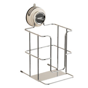 Support mural Haiwei pour lingettes humides à ventouse, sans perçage, porte-papier toilette durable, étagère de rangement rectangulaire pour salle de bain - Product Image 2