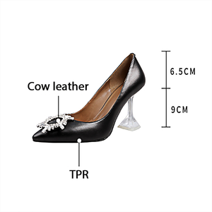 Bijoux en cristal scintillant décoré Pump Party Wear Queen’s Party Shoes Design High Heels - Product Image 2