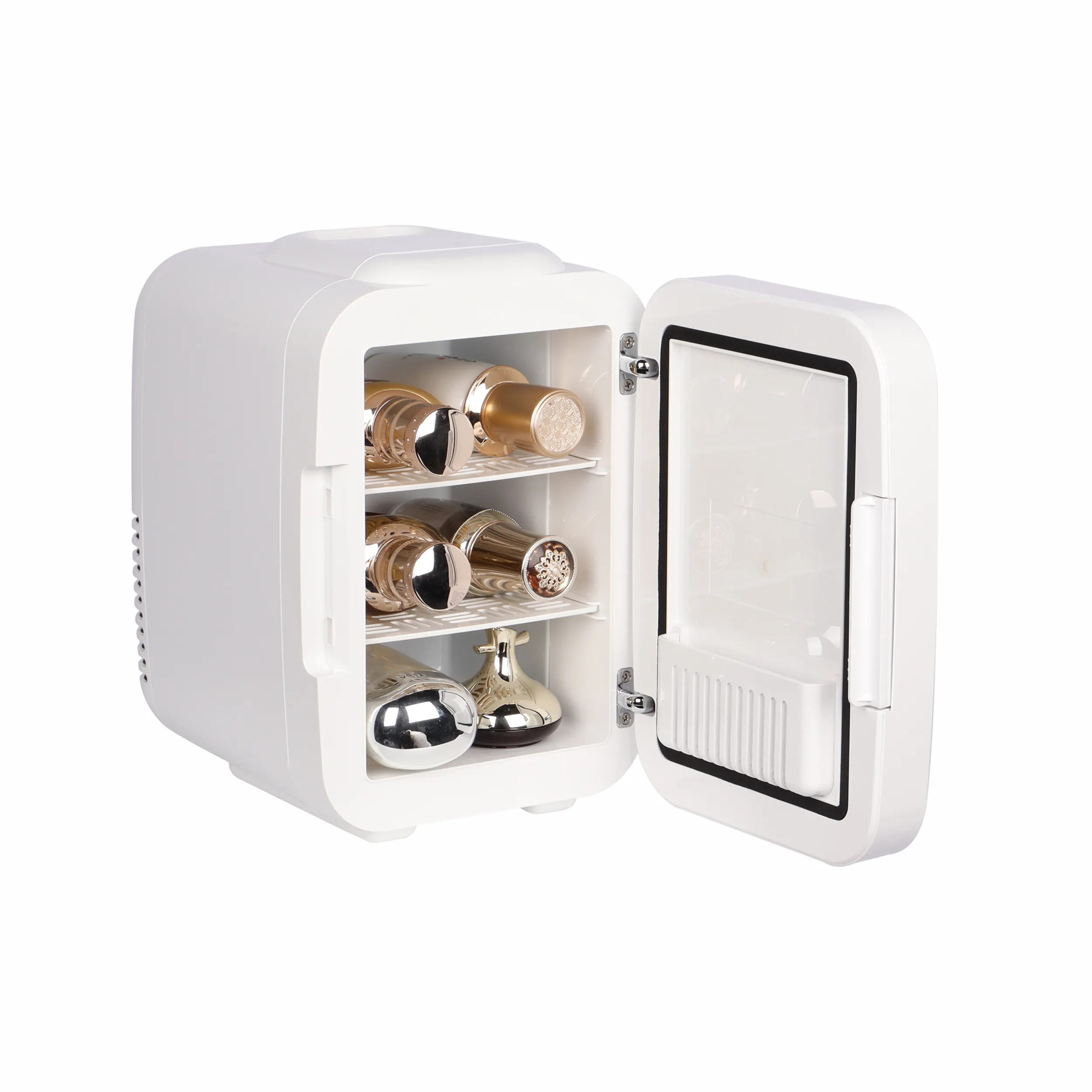 Großhandel 4l Mini Single mit LED-Leuchten Tür Persönlicher Kühlschrank Kühlschrank New Style Tragbarer Custom Beauty Kühlschrank