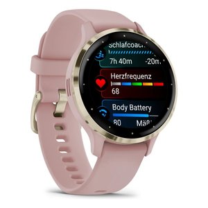 Montre connectée (AMOLED) <span class=keywords><strong>VENU</strong></span> 3S <span class=keywords><strong>Rose</strong></span> poudré et Or doux 41 mm 010 02785 03 - Product Image 6