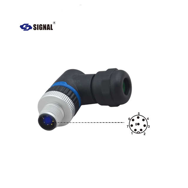 signal Ip67 Industrial M5 M8 M9 M16 M23 7/8 2 3 4 5 6 7 8 9 10 12 13 14 16 Pin 3pin Cable Wire Circular Waterproof M12 Connector