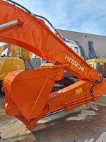 Excavatrice sur chenilles hydraulique Hitachi Zx350 d'occasion, 35 tonnes, moteur Yanmar avec pompe et moteur Hitachi pour la construction