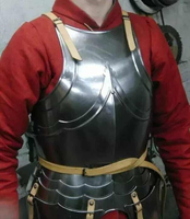 Armure de cuirasse en acier médiéval de style gothique authentique Costume de chevalier durable Armure corporelle Prix de gros en métal