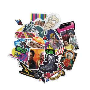 57 pièces film Back To The Future Graffiti autocollant pour ordinateur portable voiture vinyle autocollant étanche <span class=keywords><strong>Science</strong></span>-<span class=keywords><strong>Fiction</strong></span> - Product Image 4