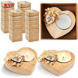 Portacandele a Forma di <span class=keywords><strong>Cuore</strong></span>, Decorazioni Romantiche, Ornamenti, Supporti per Candele in Legno per Matrimoni e Feste - Product Image 2