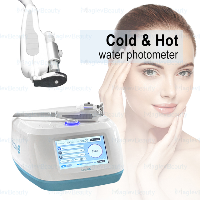 Portable Acool CE Cold and Hot Electroporation Needle-free Guide Device for Essence Infusion Skin Rejuvenation and Firming