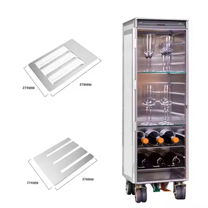 Vliegtuigdienst Van De Luchtvaartmaatschappij Inflight Vliegtuig Half Formaat Catering Maaltijd <span class=keywords><strong>Trolley</strong></span> Karretje - Product Image 4