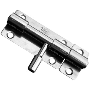 304 Stainless Steel <b>Door</b> Bolt Latch No Drill Double Headed Slide Lock Security <b>Catch</b> for Wooden Aluminum <b>Doors</b> - Product Image 2