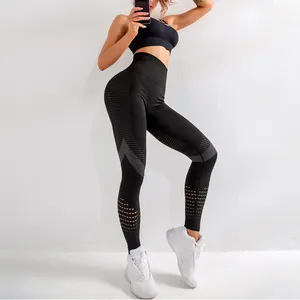 Leggins Sport donna Fitness Leggings senza cuciture abbigliamento sportivo collant donna palestra Legging pantaloni da Yoga a vita alta abbigliamento sportivo da donna