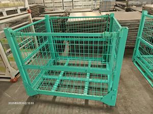 Jaulas de Almacenamiento Metálicas Apilables de Alta Resistencia, Capacidad de Carga de 1000 kg, para Logística de Fabricación, Estantes de Almacenamiento de Piezas - Product Image 5