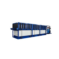 Nouvelle machine à glace en blocs automatique à réfrigération au sel de 10 tonnes/jour, personnalisable, en acier inoxydable 304, avec systèmes Emerson/Hitachi/Fusheng, pour usage commercial