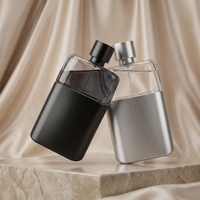 Anding Wholesale - Flacons de parfum élégants en verre rose plat de qualité supérieure, personnalisés, 100 ml