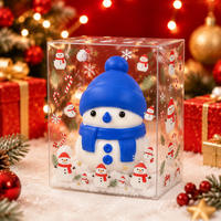 Nouveauté transfrontalière : Jouets de décompression anti-stress en silicone et plastique, à modeler avec de la maltose, thème Père Noël, pour la décoration et les cadeaux de Noël, pour enfants de 5 à 7 ans
