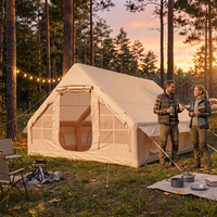 Promotion estivale : Grande tente gonflable automatique de luxe, imperméable, portable, pour camping extérieur, abri épais résistant à la pluie