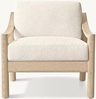 Fauteuil de salon moderne nordique de luxe en bois pour la détente à la maison