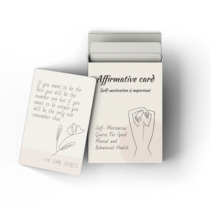 Scheda personalizzata per il trattamento della salute mentale delle donne <span class=keywords><strong>frasi</strong></span> rassicuranti stampate su materiale cartaceo resistente - Product Image 2