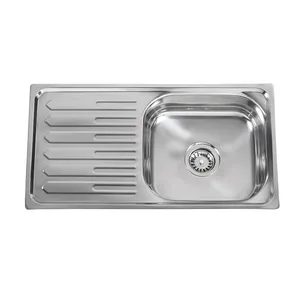 Single basin stainless steel kitchen sink 201 stainless steel sink