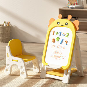 لوحة رسم مغناطيسية متعددة الوظائف قابلة للتعديل للأطفال طاولة وكرسي لمرحلة ما قبل المدرسة ألعاب رسم ممتعة - Product Image 1