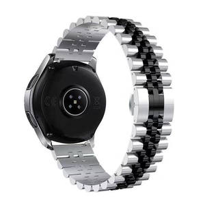 Bracelet de luxe en acier inoxydable 20/22mm, bracelet à maillons, bracelet de montre en métal pour <span class=keywords><strong>Samsung</strong></span> <span class=keywords><strong>Gear</strong></span> <span class=keywords><strong>S2</strong></span>/3/4 Active 2/1 Smart Watch - Product Image 5
