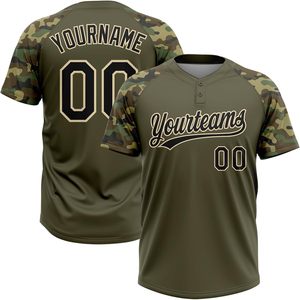 Camiseta de Béisbol Personalizada, Jersey de Softbol, Unisex, Absorbente de Humedad, Diseño de Camuflaje, Uniformes de Equipo para Adultos y Jóvenes - Product Image 1