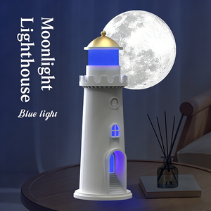 Lámpara Nocturna con Luz de Luna RGB de 7 Colores, Lámpara de Noche con Sensor de Movimiento PIR y Proyección de Luz de Luna - Product Image 6