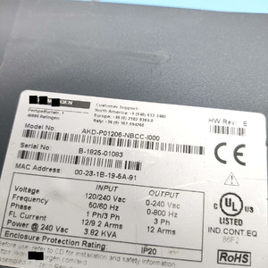 Variador de Frecuencia Serie AKD AKD-P01206-NBCC-I000 para Kollmorgen - Product Image 3