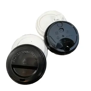 Cốc có nắp đậy 2025 bán buôn 700ml cốc dùng một lần cốc giấy & giấy bát & túi giấy Nắp đĩa đen & trắng & rõ ràng 23oz - Product Image 1