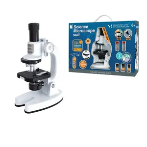 子供と学生のための工場直接卸売顕微鏡-学生初心者のための1200X学校顕微鏡科学キット