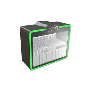 Nokta stok 2 katlı Led ışıkları sayaç sigara ekran duman dükkanı için Stand dolabı raf akrilik tütün vitrinin