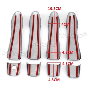 10x/8x Cache de protection de poignée de porte extérieure de voiture pour Nissan Qashqai J11 2014 2015 2016 2017 2018 2019 - Product Image 6