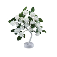 Lampe de table LED en forme de bonsaï rose, à intensité variable par toucher, USB, éclairage romantique pour la maison, cadeau de festival, directement de l'usine