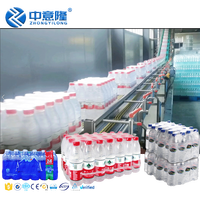 Automatische Huisdier Plastic Kleine Fles Drinken Puur Mineraalwater 3 In 1 Vulling Bottelmachine Voor Complete Waterproductielijn