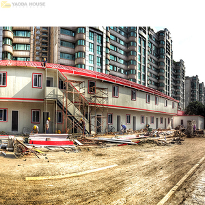 Bâtiment préfabriqué mobile et portable largement utilisé, à prix abordable, pour camp de travail des ouvriers sur les chantiers de construction - Product Image 2