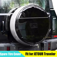 Housse de roue de secours ABS pour Chery Jetour Traveler T2, protection de pneu tout-terrain pleine grandeur, accessoires extérieurs pour voiture NW-JTT2-39