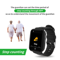 Reloj Inteligente V46 con Gestión de Salud, 4G, Resistente al Agua, Rastreador GPS, Monitoreo de Presión Arterial, Frecuencia Cardíaca, Alarma Automática de Caídas
