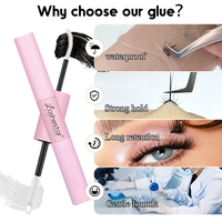 Extensions de cils personnalisées Lashestar, adhésif hypo-sensible, résistant à l'eau, colle pour cils en cluster DIY