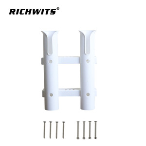 Plastic Fishing Rod Holder Dual Tube Boat <b>Bracket</b> For Marine Sea Fishing Tackle PP Material - Product Image 4