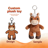 minimale de commande prix d'usine délai de livraison rapide cadeaux promotionnels porte-clés en peluche personnalisé