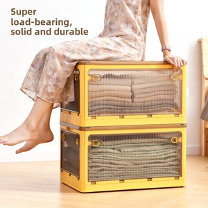 <strong>Large</strong> Capacity Stackable Household Transparent Folding Snack Toy Organizer Thickened Plastic PP Clothing Quilt <strong>Storage</strong> <strong>Box</strong> - Product Image 2