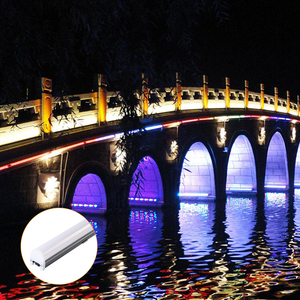 Không thấm nước <span class=keywords><strong>1</strong></span> <span class=keywords><strong>Meter</strong></span> tuyến tính <span class=keywords><strong>Led</strong></span> chiếu sáng kỹ thuật số thanh 10 Wát DMX RGB ánh sáng tuyến tính với Milky Bìa sử dụng trong ngoài trời Mặt tiền - Product Image 3