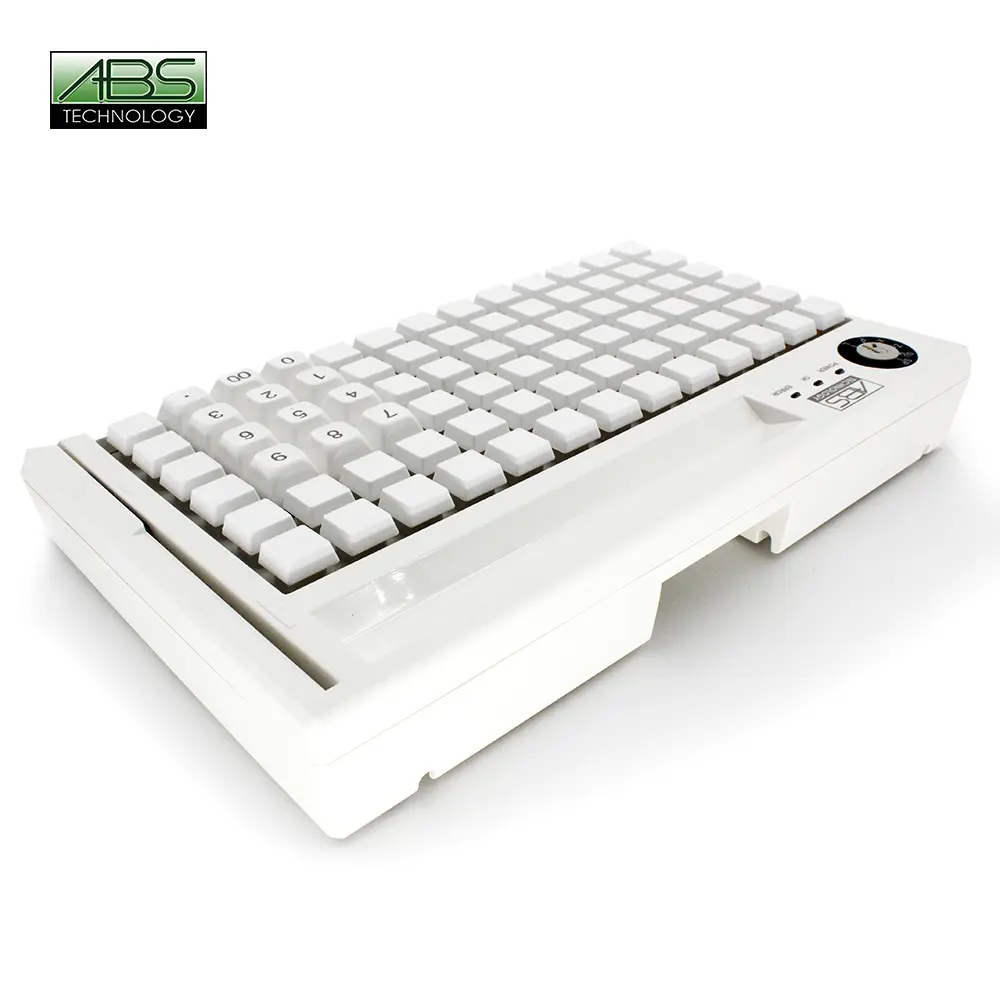Miniteclado KB-78S ABS para cajero, teclado de contabilidad, teclado blanco de Finanzas, fabricantes de borde cruzado, 78 teclas