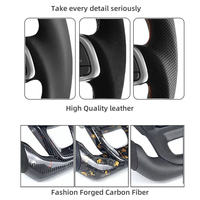 Accessoires Volkswagen VW, volant sport à 3 branches entièrement en cuir pour Polo Golf 6 GTD Jetta Tiguan Passat B7 B8 GTI R GTD
