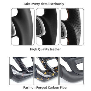 Accessoires Volkswagen VW, volant sport à 3 branches entièrement en cuir pour Polo <span class=keywords><strong>Golf</strong></span> <span class=keywords><strong>6</strong></span> <span class=keywords><strong>GTD</strong></span> Jetta Tiguan Passat B7 B8 GTI R <span class=keywords><strong>GTD</strong></span> - Product Image 5