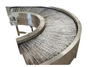 食品烘焙和冷却用不锈钢链条转向输送机 - Product Image 3