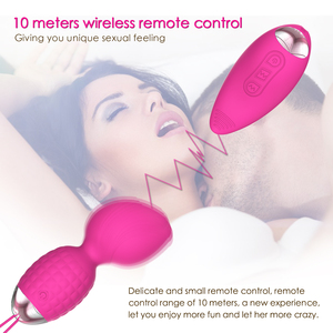 Y Love mainan seks wanita, tahan air silikon cair lembut Vibrator cinta nirkabel dua Set untuk wanita gadis pasangan - Product Image 2